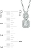 Thumbnail Image 4 of Vera Wang Love Collection 3/8 CT. T.W. Diamond Fancy Drop Pendant in 14K White Gold