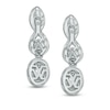 Thumbnail Image 1 of Vera Wang Love Collection 3/4 CT. T.W. Diamond Three Stone Infinity Drop Earrings in 14K White Gold