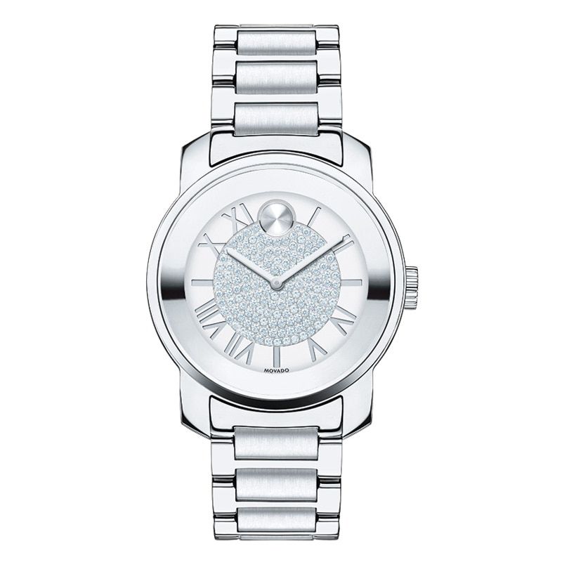 Main Image 1 of Ladies' Movado Bold® Luxe Crystal Watch with Mirror Dial (Model: 3600254)