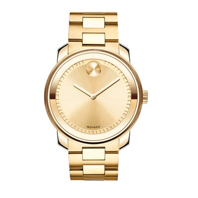 Men S Movado Bold Gold Tone Watch Model 3600258 Movado Bold