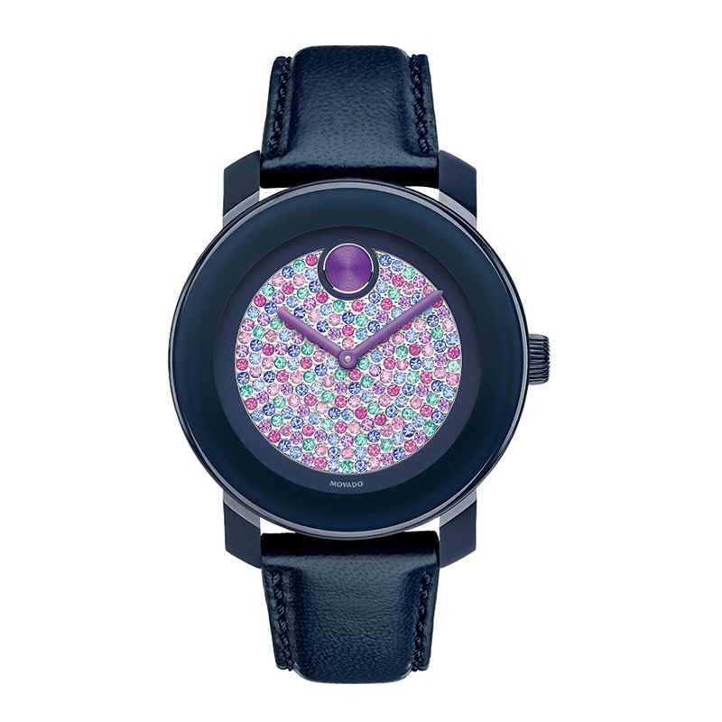 Main Image 1 of Ladies' Movado Bold® Watch with Rainbow Crystal Museum® Dial (Model: 3600263)