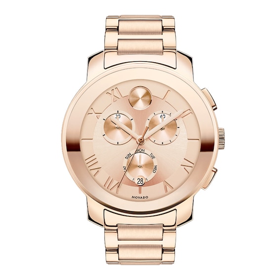 Ladies' Movado Bold® Chronograph Watch with Rose-Tone Dial (Model: 3600210)