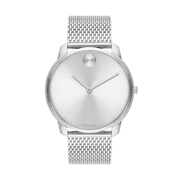 Men's Movado Bold® Mesh Watch with Silver-Tone Dial (Model: 3600589)