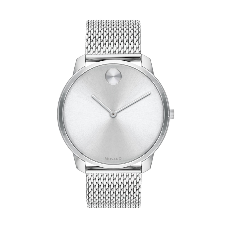 Main Image 1 of Men's Movado Bold® Mesh Watch with Silver-Tone Dial (Model: 3600589)
