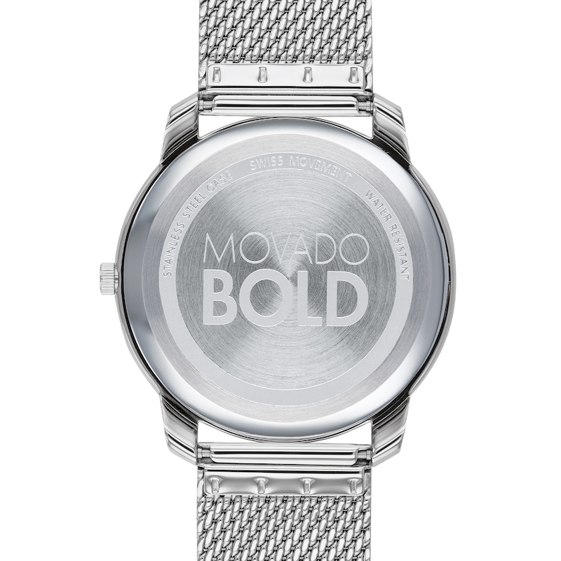 Main Image 3 of Men's Movado Bold® Mesh Watch with Silver-Tone Dial (Model: 3600589)