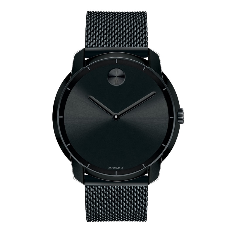 Main Image 1 of Men's Movado Bold® Mesh Watch with Black Dial (Model: 3600261)