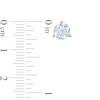 Thumbnail Image 2 of 1-1/2 CT. T.W. Certified Canadian Diamond Solitaire Stud Earrings in 14K White Gold (I/I2)
