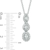 Thumbnail Image 3 of Vera Wang Love Collection 5/8 CT. T.W. Diamond Three Stone Infinity Pendant in 14K White Gold