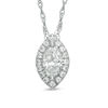 Thumbnail Image 1 of 1/3 CT. T.W. Marquise Diamond Frame Pendant in 14K White Gold
