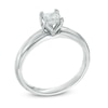 Thumbnail Image 2 of 1/2 CT. Certified Canadian Princess-Cut Diamond Solitaire Engagement Ring in 14K White Gold (I/I1)