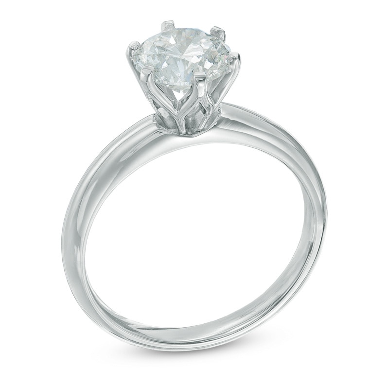 Main Image 2 of 2 CT. Certified Canadian Diamond Solitaire Engagement Ring in 14K White Gold (I/I1)