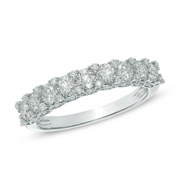 1 CT. T.w. Diamond Anniversary Band in 14K White Gold