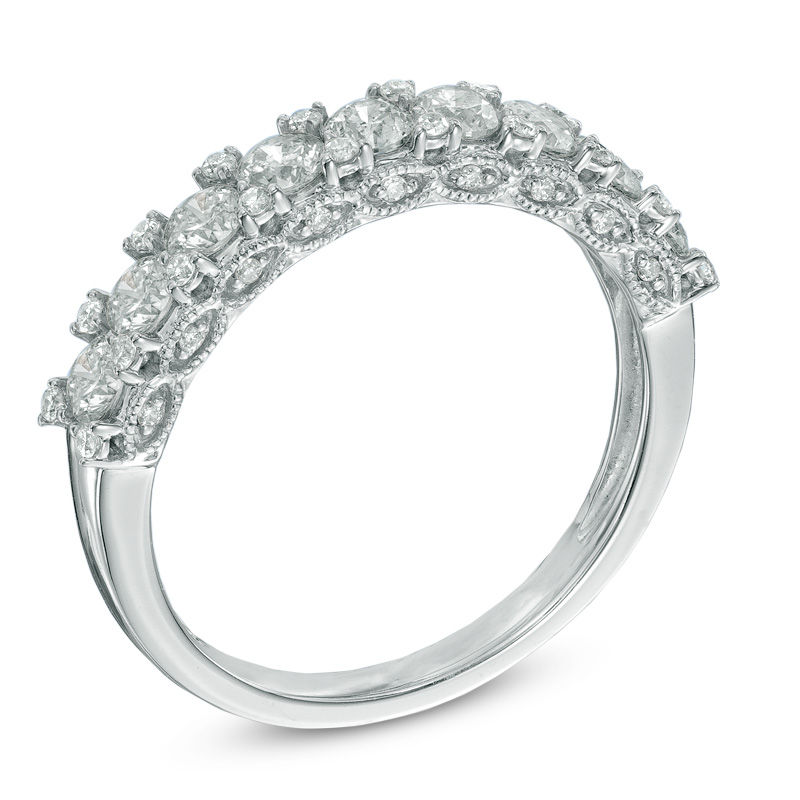 Main Image 2 of 1 CT. T.W. Diamond Anniversary Band in 14K White Gold