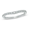 Thumbnail Image 1 of 1/3 CT. T.W. Diamond Contour Wedding Band in 14K White Gold