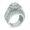 Thumbnail Image 1 of 5 CT. T.W. Multi-Diamond Frame Three Piece Bridal Set in 14K White Gold