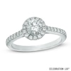 Thumbnail Image 0 of Celebration Lux® 1 CT. T.W. Diamond Frame Engagement Ring in 18K White Gold (I/SI2)