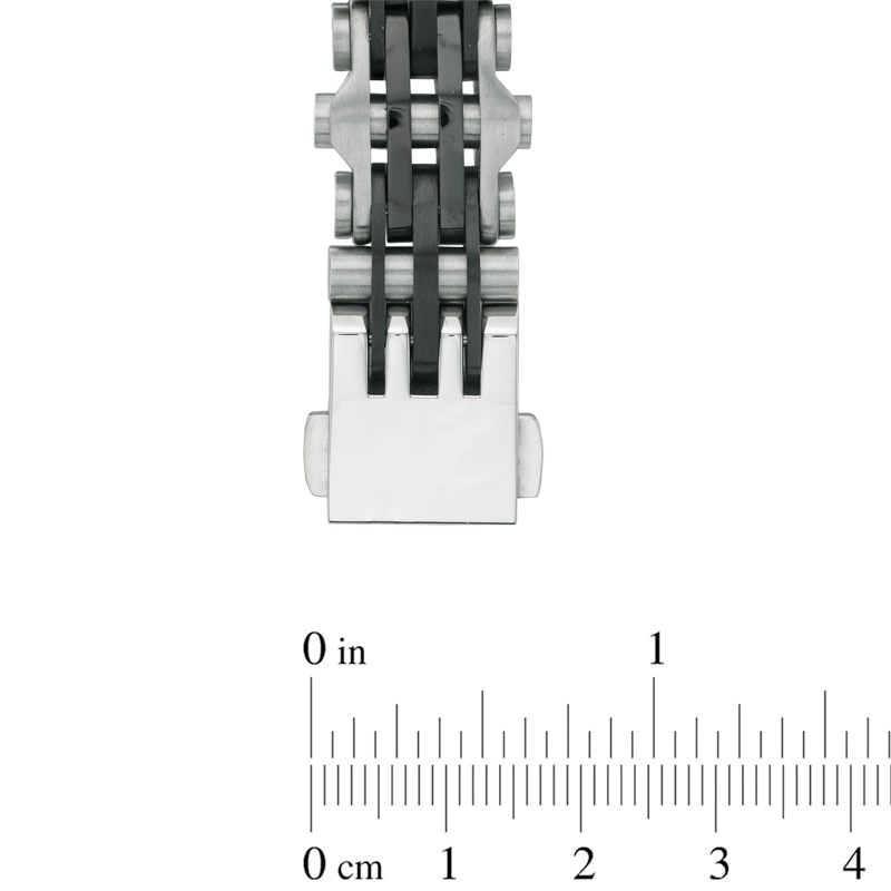 Main Image 2 of Men's Bracelet in Two-Tone Stainless Steel - 9.0"