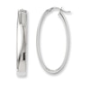 Thumbnail Image 1 of 20mm Oval Hoop Earrings in Sterling Silver