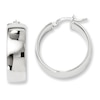 Thumbnail Image 0 of 7.5 x 25mm Polished Hoop Earrings in Sterling Silver