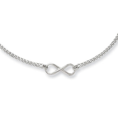 platinum infinity necklace