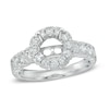 Thumbnail Image 1 of 7/8 CT. T.W. Diamond Frame Semi-Mount in 14K White Gold