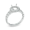 Thumbnail Image 1 of 7/8 CT. T.W. Diamond Frame Semi-Mount in 14K White Gold