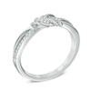 Thumbnail Image 1 of Vera Wang Love Collection 1/6 CT. T.W. Diamond Knot Ring in 14K White Gold