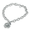 Thumbnail Image 1 of Vera Wang Love Collection 1/5 CT. T.W. Diamond Rose Charm Bracelet in Sterling Silver - 7.5"