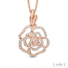 Thumbnail Image 0 of Vera Wang Love Collection 1/4 CT. T.W. Diamond Rose Pendant in 14K Rose Gold