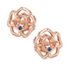 Thumbnail Image 2 of Vera Wang Love Collection 1/3 CT. T.W. Diamond Rose Stud Earrings in 14K Rose Gold