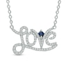 Thumbnail Image 0 of Vera Wang Love Collection 1/5 CT. T.W. Diamond "Love" Necklace in Sterling Silver