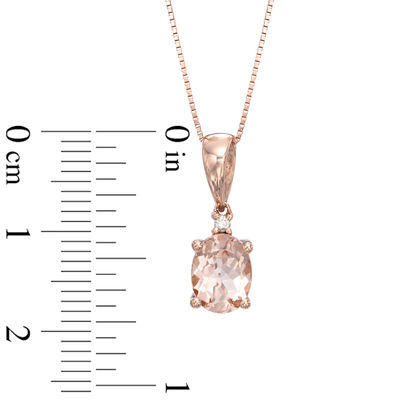 Diamond Accent Pendant in 10K Rose Gold 