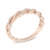 Thumbnail Image 1 of 1/8 CT. T.W. Diamond Braid Anniversary Band in 10K Rose Gold