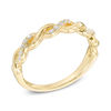 Thumbnail Image 1 of 1/8 CT. T.W. Diamond Braid Anniversary Band in 10K Gold