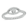 Thumbnail Image 0 of 1/20 CT. T.W. Diamond Evil Eye Midi Ring in Sterling Silver