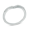 Thumbnail Image 1 of 1/20 CT. T.W. Diamond Chevron Midi Ring in Sterling Silver