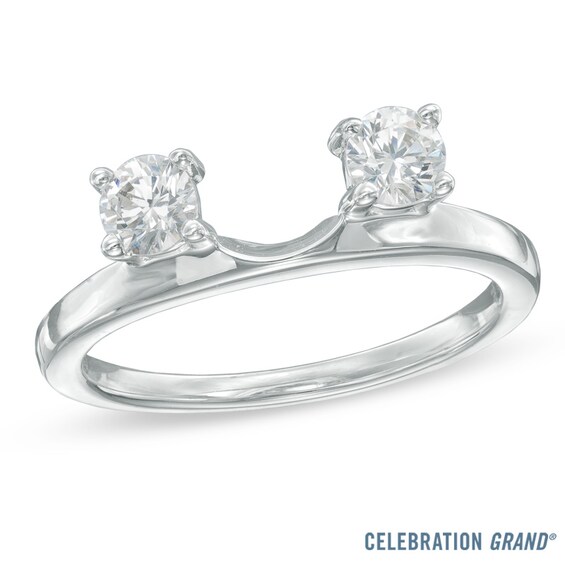 Celebration GrandÂ® 1/2 CT. T.w. Certified Diamond Solitaire Enhancer in 14K White Gold (I-J/I1)
