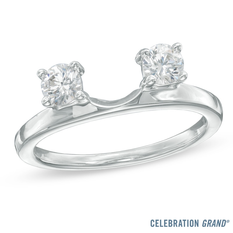 Main Image 1 of Celebration Grand® 1/2 CT. T.W. Certified Diamond Solitaire Enhancer in 14K White Gold (I-J/I1)