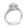 Thumbnail Image 1 of 1 CT. T.W. Certified Canadian Diamond Double Frame Bridal Set in 14K White Gold (I/I1)
