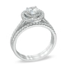 Thumbnail Image 2 of 1 CT. T.W. Certified Canadian Diamond Double Frame Bridal Set in 14K White Gold (I/I1)