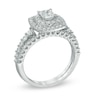 Thumbnail Image 2 of 1-1/2 CT. T.W. Certified Canadian Princess-Cut Diamond Frame Bridal Set in 14K White Gold (I/I1)