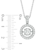 Thumbnail Image 2 of 1 CT. T.W. Diamond Frame Pendant in 14K White Gold