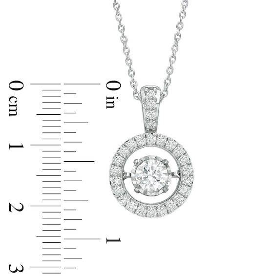 1 CT. T.w. Diamond Frame Pendant in 14K White Gold