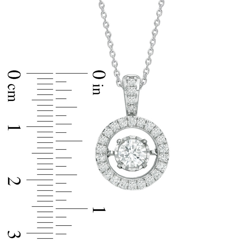 Main Image 2 of 1 CT. T.W. Diamond Frame Pendant in 14K White Gold