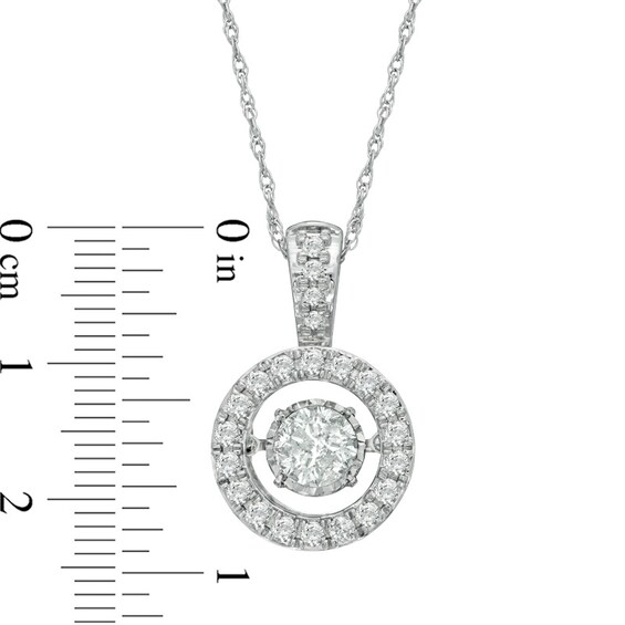 1-1/2 CT. T.w. Diamond Frame Pendant in 14K White Gold