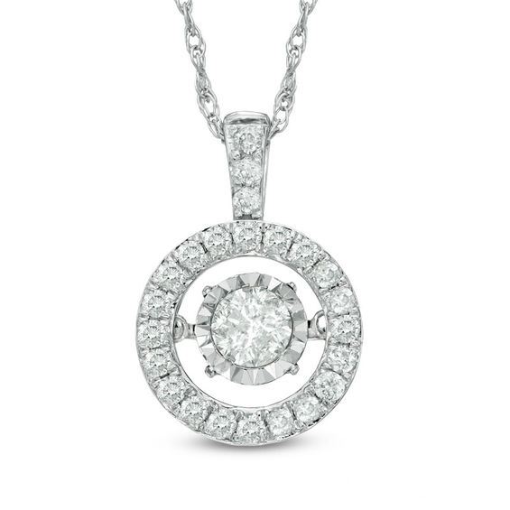 1/8 CT. T.w. Diamond Frame Pendant in Sterling Silver