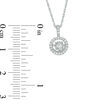 Thumbnail Image 1 of 1/8 CT. T.W. Diamond Frame Pendant in Sterling Silver