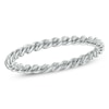 Thumbnail Image 0 of Ladies' 1.5mm Rope Wedding Band in 14K White Gold - Size 6