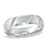 Thumbnail Image 1 of 6.0mm Comfort Fit Wedding Band in 10K White Gold - Size 10