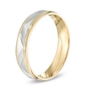 Thumbnail Image 2 of 5.0mm Comfort Fit Wedding Band in 10K Two-Tone Gold - Size 10